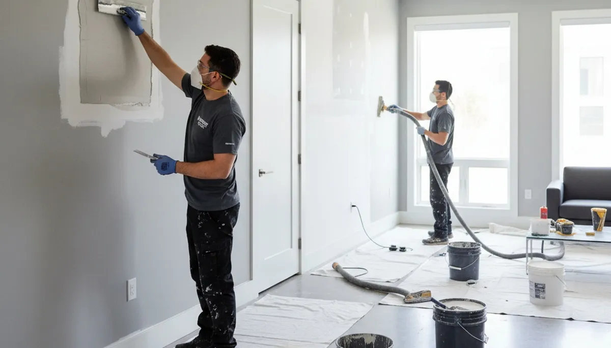 Professional drywall repair and wall restoration by house painters in Albuquerque, NM