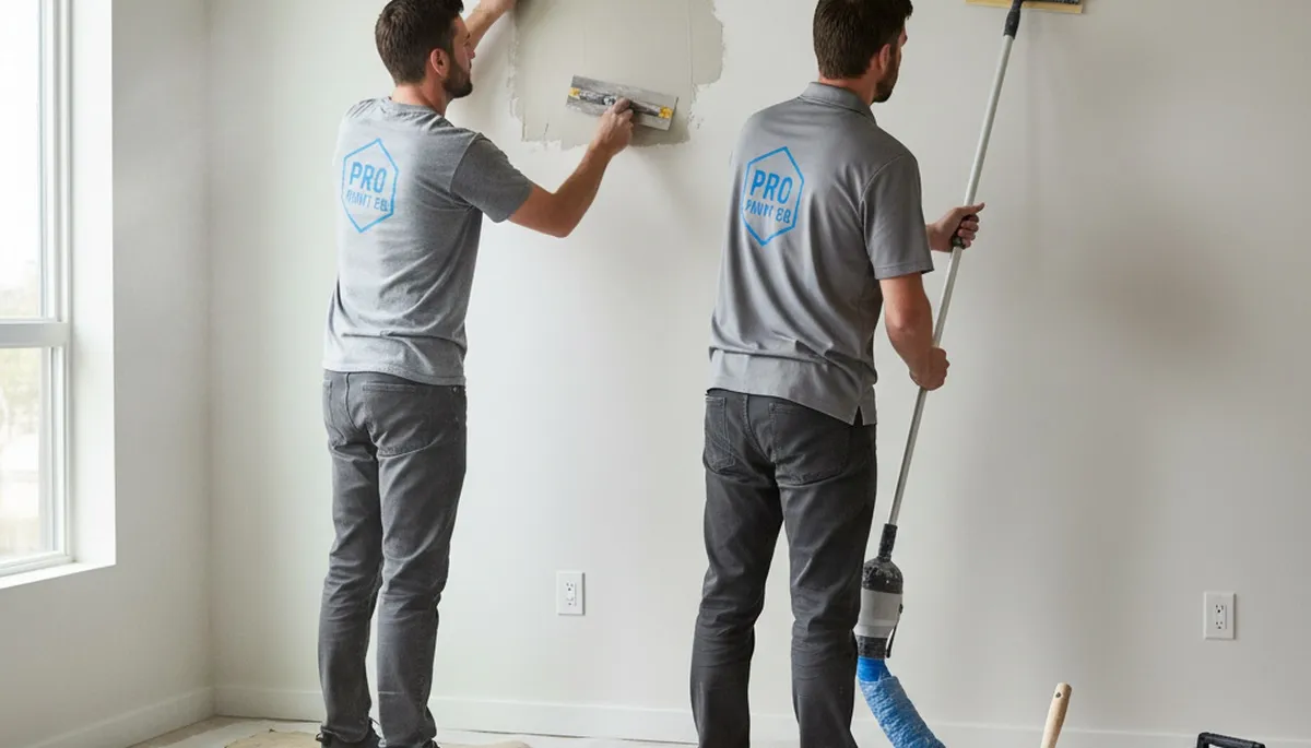 Professional drywall repair and wall restoration by expert house painters in Albuquerque, NM