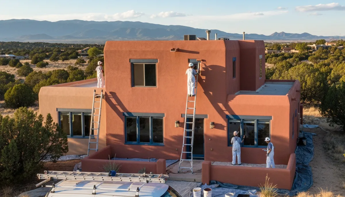 Professional house painters in Albuquerque NM providing expert exterior home painting services
