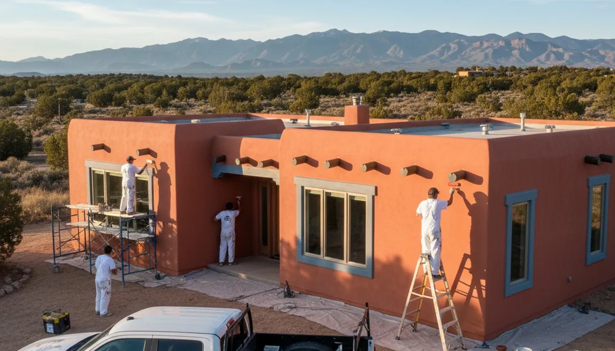 Professional house painters in Albuquerque NM providing expert residential exterior painting services