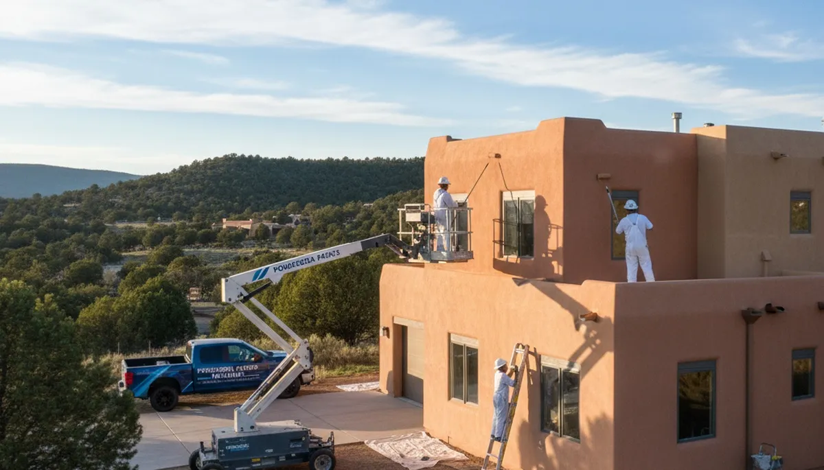 Professional house painters in Albuquerque, NM providing residential exterior painting services
