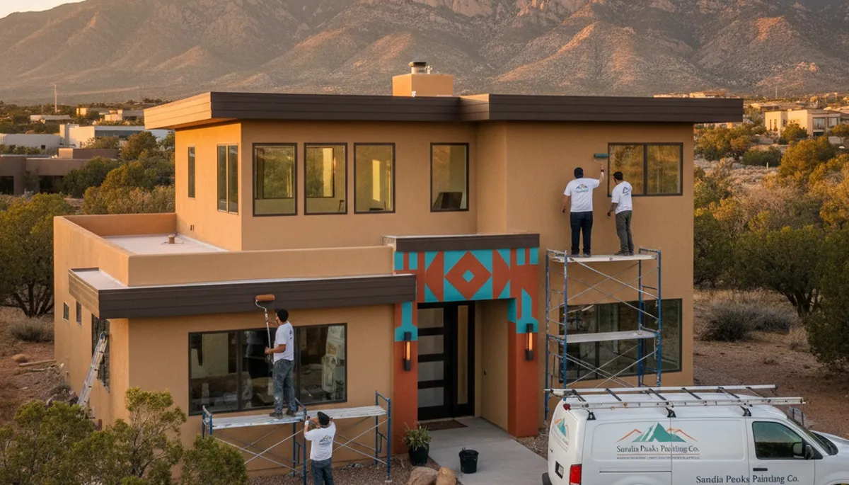 Professional house painters providing exterior home painting in Albuquerque, NM