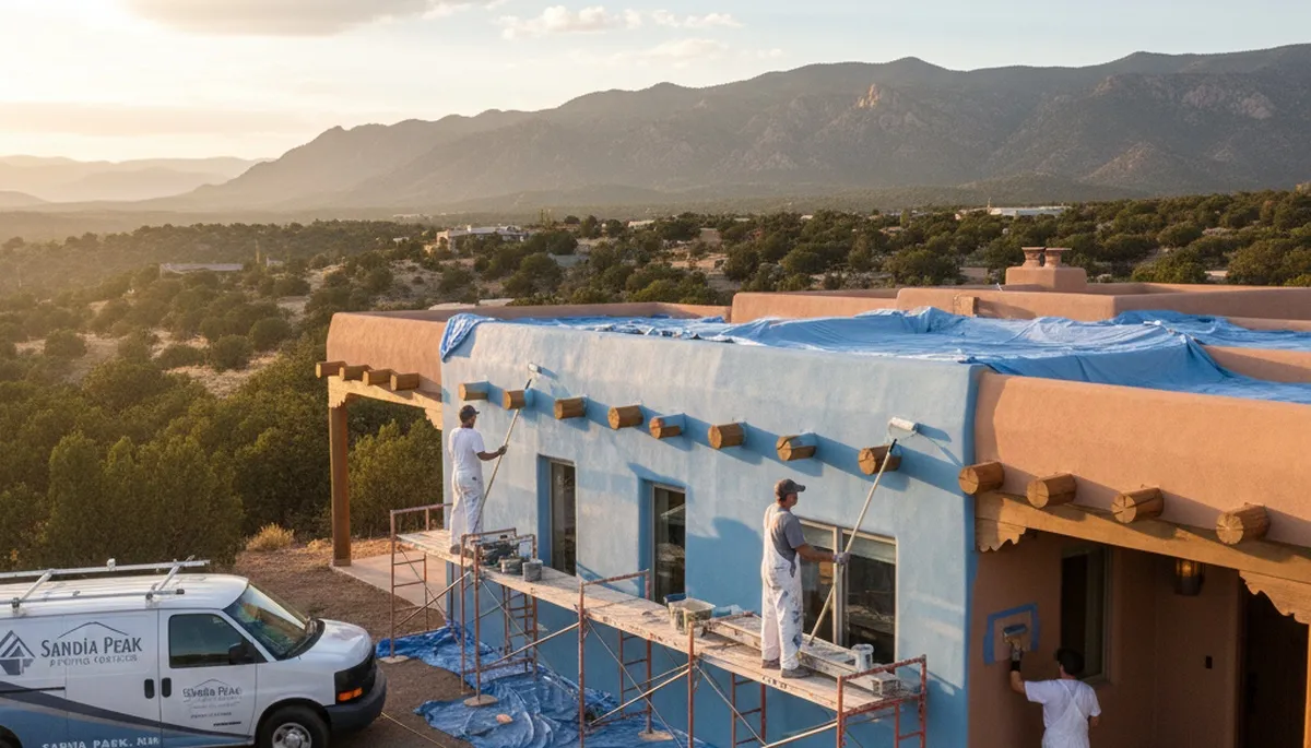 Professional house painters in Albuquerque NM providing expert exterior home painting services